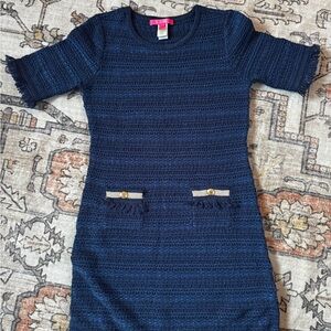 Lilly Pulitzer Navy Textured Women’s Sweater Dress